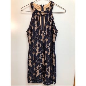 Lace halter dress